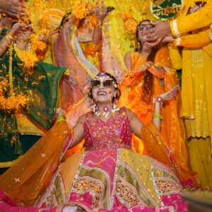 Best Haldi photoshoot ideas for bride and groom by The Tranquil Wedding