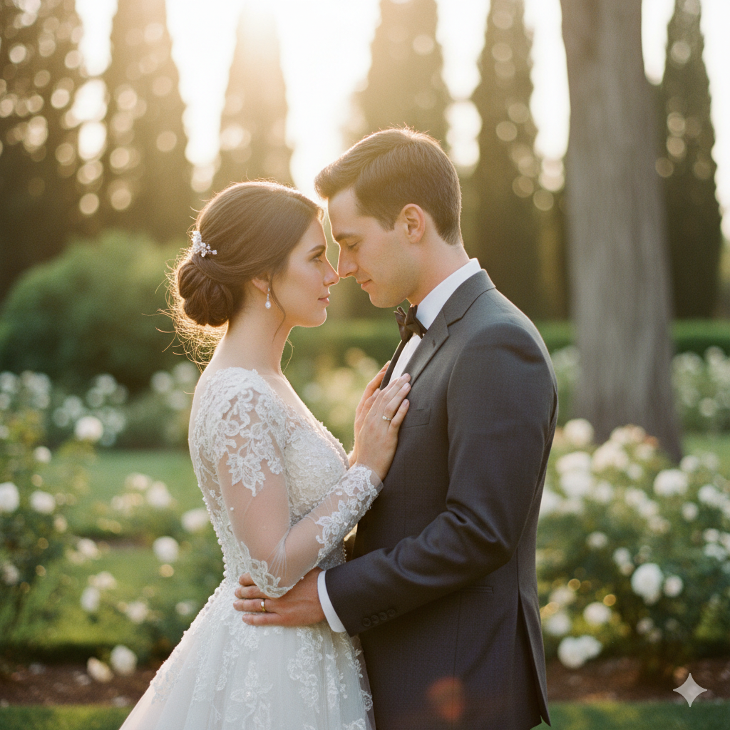 Romantic Wedding Couple Poses